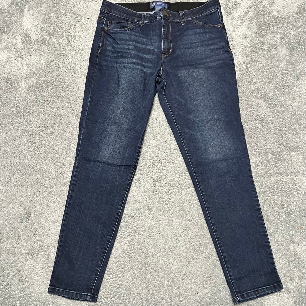 Democracy Jeans Womens 12 (34x27) Ankle Stretch Blue Denim Pants High Rise